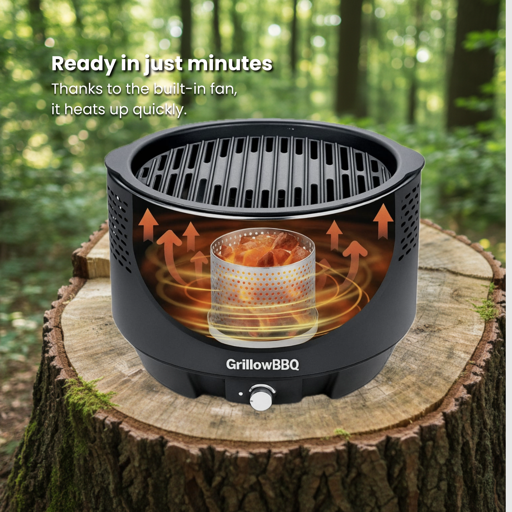 Grillow One – Low-Smoke BBQ