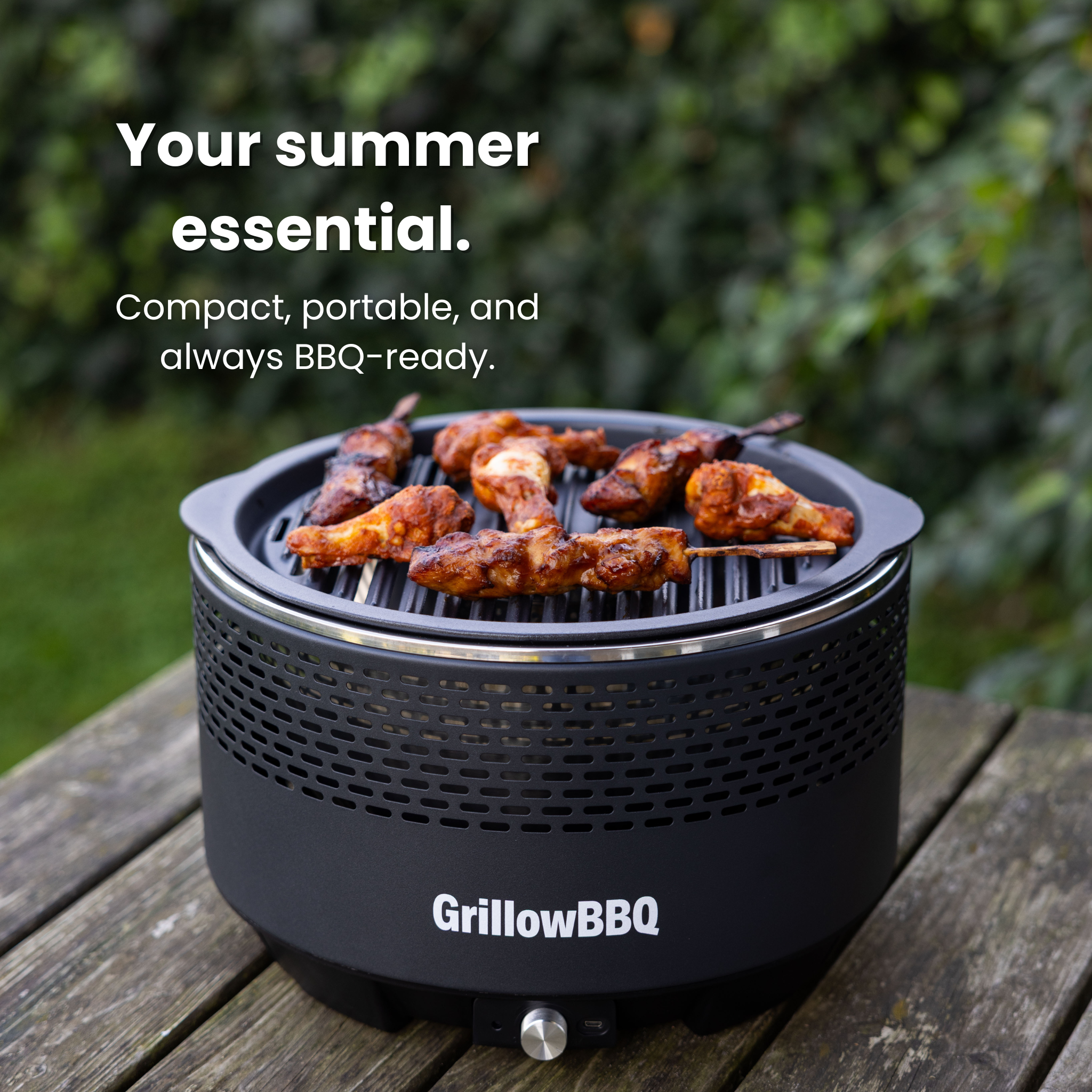 Grillow One – Low-Smoke BBQ