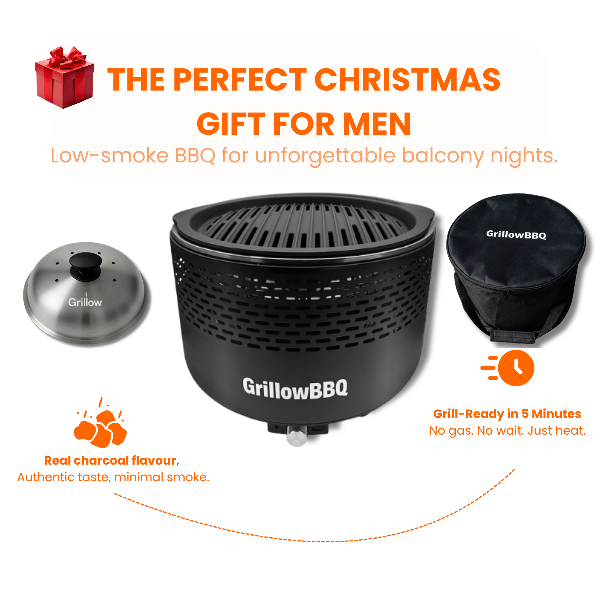 Grillow One – Low-Smoke BBQ