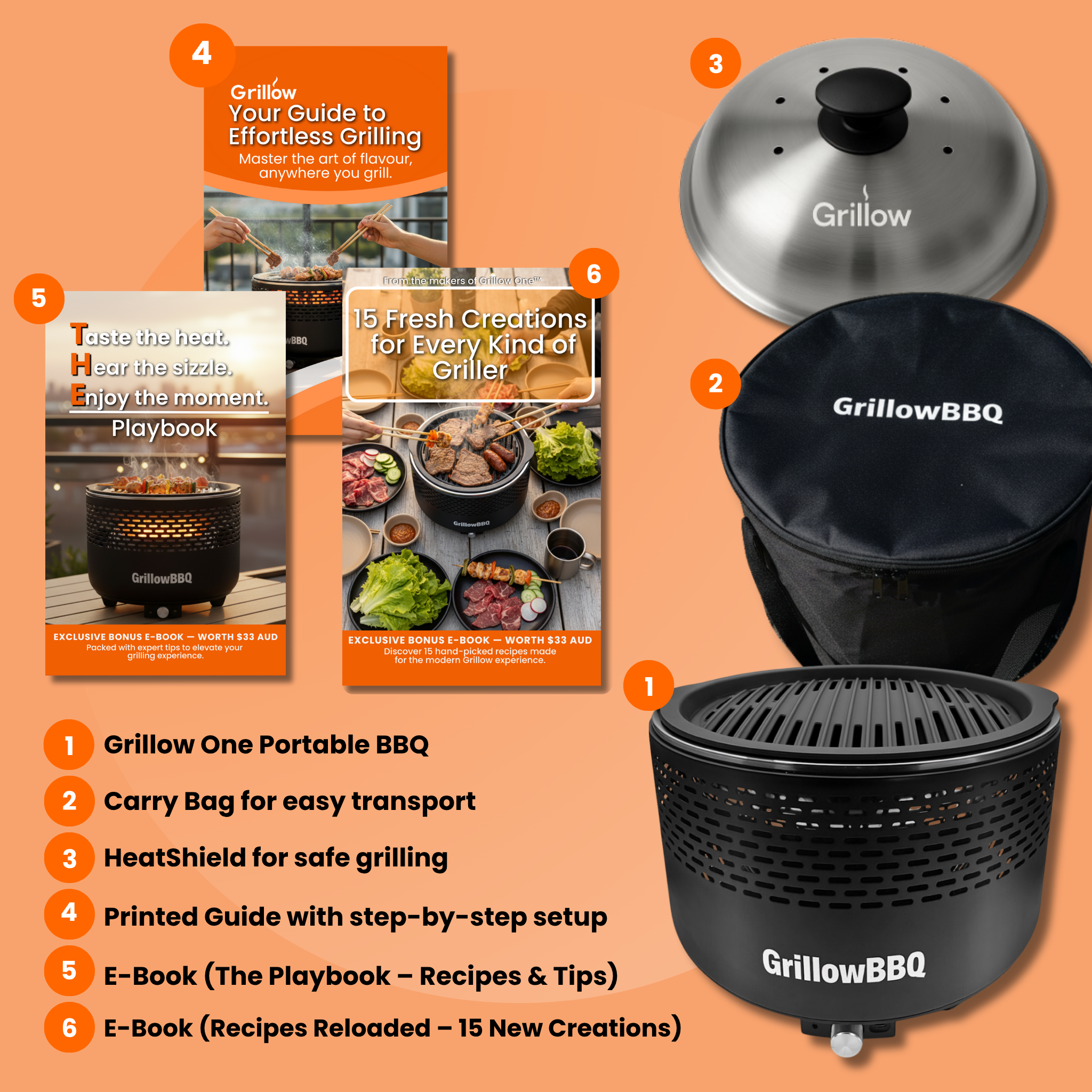 Grillow One – Low-Smoke BBQ